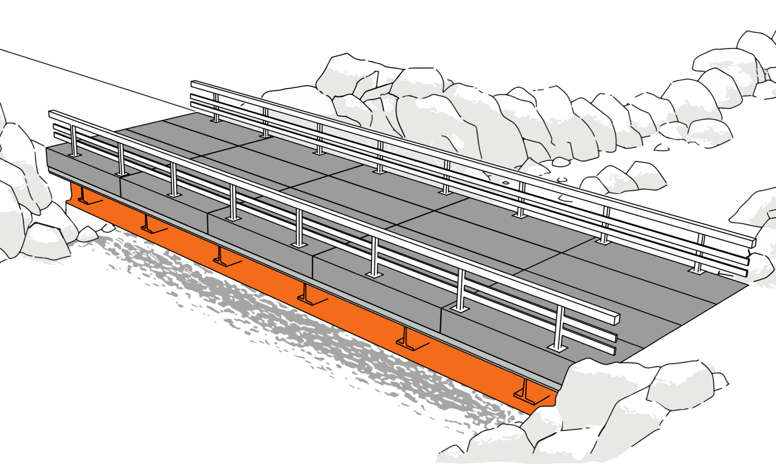 Быстровозводимые пролетные строения повышенной заводской готовности