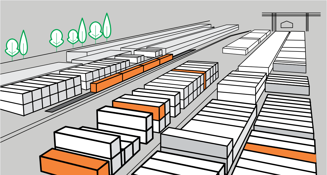 Площадка для хранения контейнеров в Приморском крае
