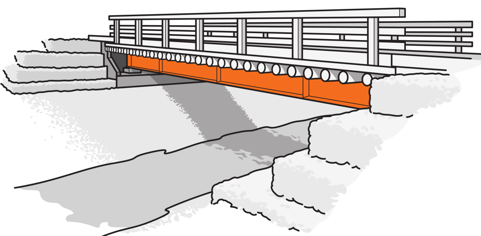 Малые мосты из атмосферостойкой стали 14ХГНДЦ