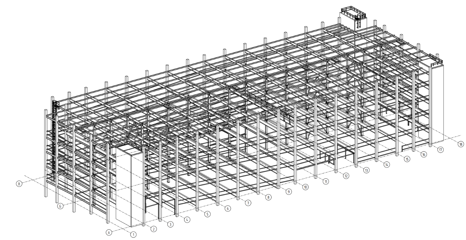 Общий вид каркаса
