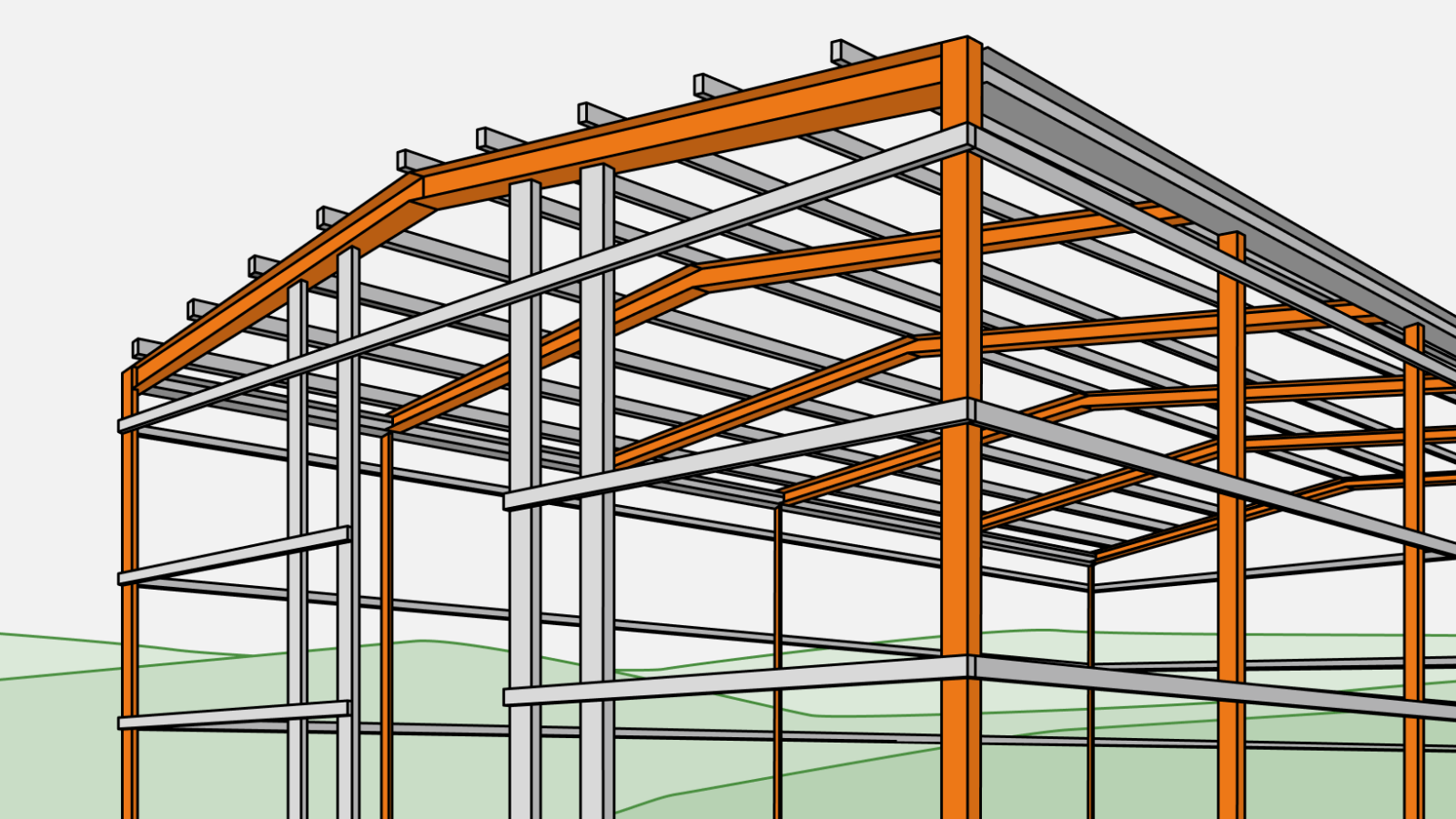 Каркас промышленного здания