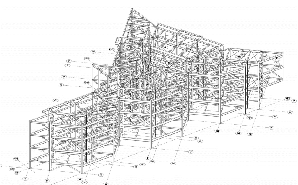 Предложенная конструктивная схема здания 