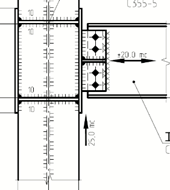 Узлы на монтажной сварке в исходном проекте 